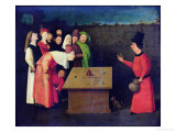 The Conjuror (Pre-Restoration) Gicleetryck av Hieronymus Bosch The Conjuror (Pre-Restoration) Gicleetryck av Hieronymus Bosch