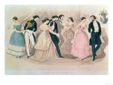 The Polka Fashions, from Godey's Lady's Book, Vol. XXXI, 1845 Giclee Print