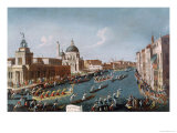 The Women's Regatta on the Grand Canal, Venice Giclee Print by Gabriele Bella