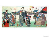 New Year's Festival Giclee Print by Utagawa Kunisada
