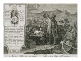 The Development of the Mariner's Astrolabe and the Discovery of America by Rmerigo Vespucci reproduction procédé giclée par Jan van der Straet