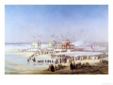 The Inauguration of the Suez Canal by the Empress Eugenie (1826-1920) 17th November 1869 Giclee Print by Édouard Riou