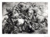 The Battle of Anghiari after Leonardo Da Vinci (1452-1519) Reproduction procédé giclée par Peter Paul Rubens