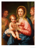 Madonna and Child with Two Angels, 1770-73 Giclee Print by Anton Raphael Mengs