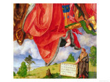 The Landauer Altarpiece, All Saints Day, Detail Showing Self Portrait, 1511 reproduction procédé giclée par Albrecht Dürer