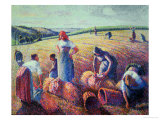 Women Haymaking, 1889 Giclee Print by Camille Pissarro Women Haymaking, 1889 Giclee Print by Camille Pissarro