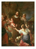 St. Isidore and the Miracle at the Well, School of Madrid Giclee Print