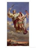 France Sustaining America: Allegory of the Siege of Yorktown Giclee Print by Louis Edouard Rioult