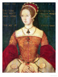 Portrait of Mary I or Mary Tudor (1516-58), Daughter of Henry VIII, at the Age of 28, 1544 Giclee Print by Master John Of Samakov 