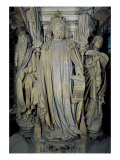 King David, Moses (Left), Jeremiah (Right), Detail of the Hexagonal Pedestal of the Well of Moses reproduction procédé giclée par Claus Sluter