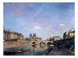 The Seine and Notre Dame in Paris, 1864 Stampa giclée di Johan-Barthold Jongkind The Seine and Notre Dame in Paris, 1864 Stampa giclée di Johan-Barthold Jongkind