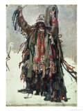 A Shaman, Sketch for "Yermak Conquers Siberia," 1893 Giclee Print by Vasilii Ivanovich Surikov
