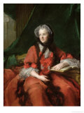 Portrait of Madame Maria Leszczynska (1703-68) 1748 Giclee Print by Jean-Marc Nattier