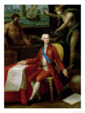 Portrait of Jose Monino the Count of Floridablanca Giclee Print by Gregorio Ferro