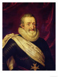 Portrait of Henri IV (1553-1610) King of France reproduction procédé giclée par Frans Pourbus II