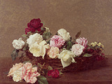 A Basket of Roses, 1890 Giclee Print by Henri Fantin-Latour