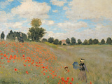Wild Poppies, Near Argenteuil (Les Coquelicots: Environs D'Argenteuil), 1873 Giclee Print by Claude Monet