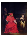 Joan of Arc (1412-31) and the Cardinal of Winchester in 1431, 1824 Giclee Print by Hippolyte Delaroche