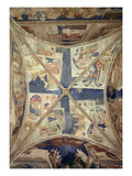 View of the Ceiling of the Chapel of the Tinel with Scenes from the Life of St. Martial, 1344-45 Giclee Print by  Matteo di Giovanetto da Viterbo