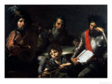 The Four Ages of Man, circa 1626-7 reproduction procédé giclée par Valentin de Boulogne 