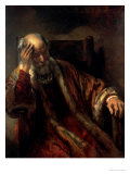 An Old Man in an Armchair, 17th Century Giclee Print by Rembrandt van Rijn 