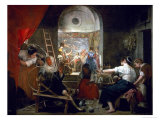 The Spinners, or the Fable of Arachne, 1657 Reproduction procédé giclée par Diego Velázquez