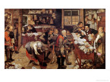 The Village Lawyer, 1621 Giclee-trykk av Pieter Brueghel the Younger