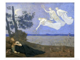 The Dream: "In His Sleep He Saw Love, Glory and Wealth Appear to Him," 1883 Giclee Print by Pierre Puvis de Chavannes