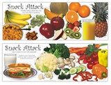 Snack Attack, 2 part laminated poster set Prints