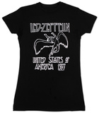 Para mujeres: Led Zeppelin, EE.UU. 1977 Camisetas