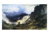 A Storm in the Rocky Mountains - Mt. Rosalie reproduction procédé giclée par Albert Bierstadt