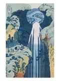 Amida Waterfall on the Kiso Highway from the Series To the Waterfalls of All the Provinces Giclee Print by Hokusai 