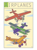 Airplanes Giclee Print by Steve Collier