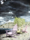 Beach Chairs Photographic Print by Kim Koza