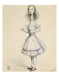 Alice in Wonderland: Curiouser and Curiouser Reproduction procédé giclée par John Tenniel