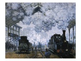 Gare Saint-Lazare Giclee Print by Claude Monet