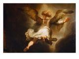 Detail of Angel Raphael Leaving Tobit and His Family Giclee Print by Rembrandt van Rijn 