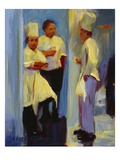 Chefs in Paris Giclee Print by Pam Ingalls