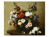 Bouquet of Various Flowers Giclee Print by Henri Fantin-Latour