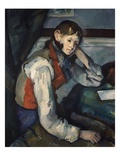 Boy in a Red Waistcoat Giclée-Druck von Paul Cezanne