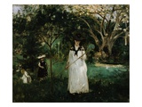 Chasing Butterflies reproduction procédé giclée par Berthe Morisot