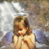 Cherub and Ray of Light Photographic Print by Colin Anderson