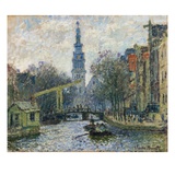 Canal, Amsterdam Giclee Print by Claude Monet