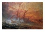 Detail of Sailing Ship from The Slave Ship Giclée-Druck von Joseph Mallord William Turner