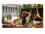Cleopatra Testing Poison on Condemned Prisoners Reproduction procédé giclée par Alexandre Cabanel