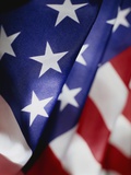 Close-up of American Flag Photographic Print by Rick Barrentine