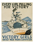 Every Girl Pulling for Victory Giclee Print by Edward Penfield