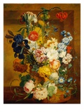 Stilleben av frukt (Floral Still Life) Gicleetryck av Jan van Os
