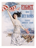 Fight or Buy Bonds Giclée-tryk af Howard Chandler Christy Fight or Buy Bonds Giclée-tryk af Howard Chandler Christy