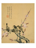 Plum Blossoms and Sparrows Giclee Print by Zhou Xianji Plum Blossoms and Sparrows Giclee Print by Zhou Xianji